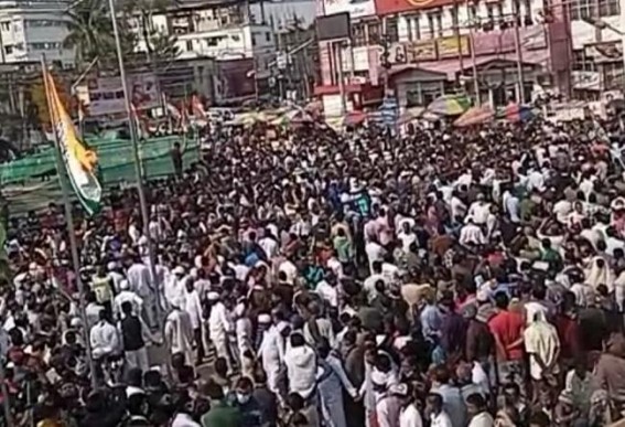 After many years, heavy crowd at Tripura Congress Headquarter as Thousands of People join Sudip Barman, Asish Saha's welcoming porgramme After many years, heavy crowd at Tripura Congress Headquarter as Thousands of People join Sudip Barman, Asish Saha's welcoming porgramme